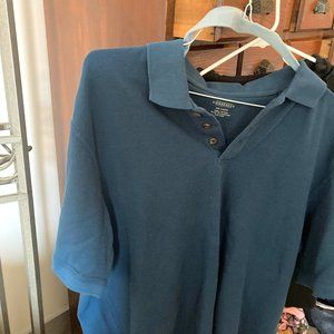 Men's 2X Turquoise Golf Shirt